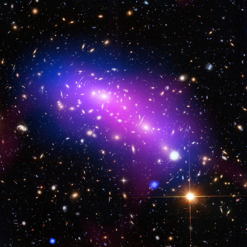Image credit: NASA, ESA, CXC, NRAO/AUI/NSF, STScI, and G. Ogrean (Stanford University), Acknowledgment: NASA, ESA, and J. Lotz (STScI), and the HFF team